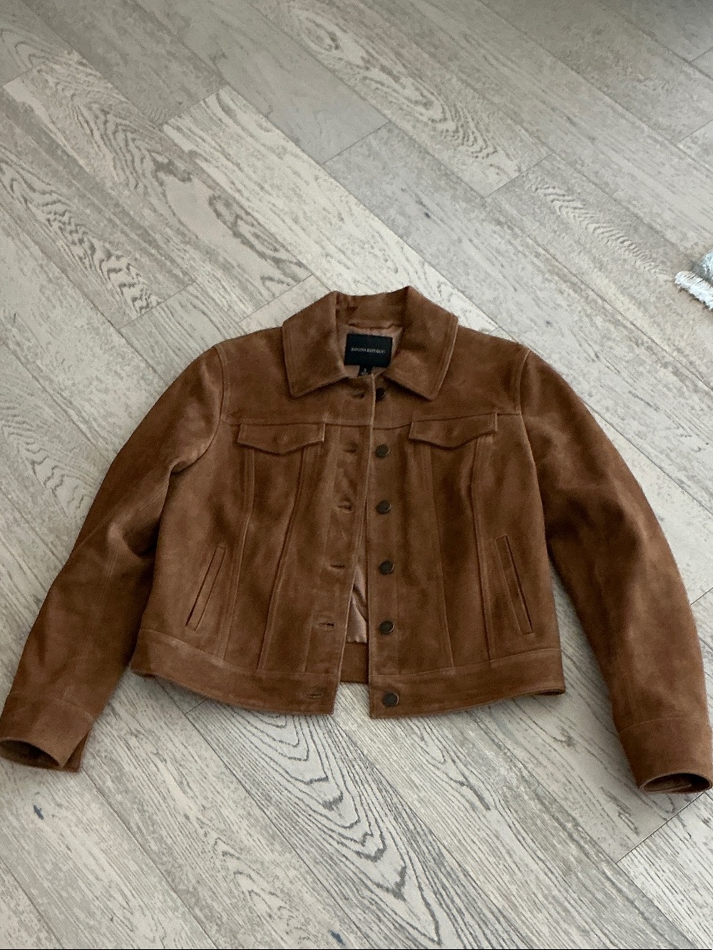 Banana Republic Brown Suede Button Jacket